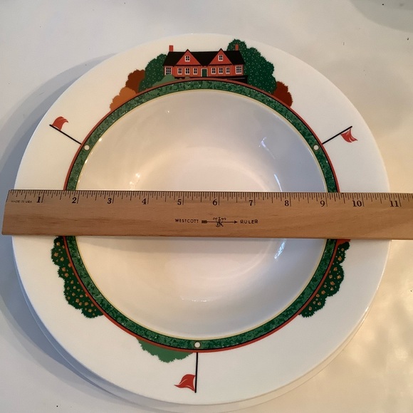 Christopher Stuart Optima Fairway Golfing Sugar Creamer Serv Bowl & Plate Bundle - Picture 7 of 7